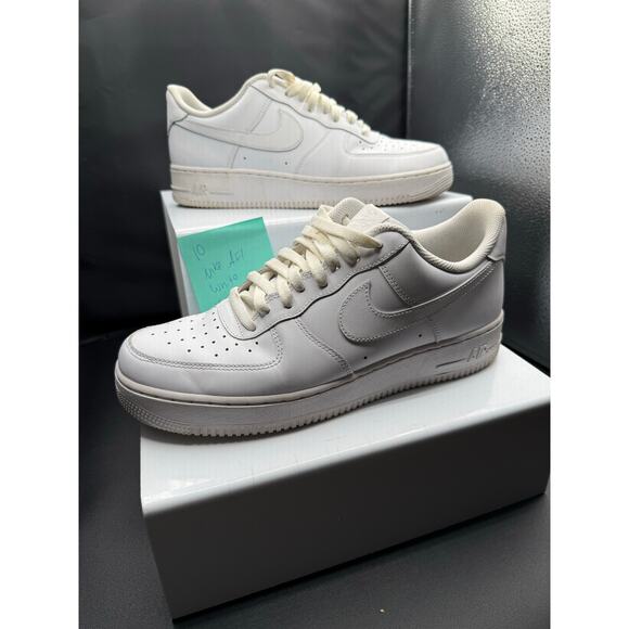 Nike Air Force 1 Sneakers - White - Size 10.5M